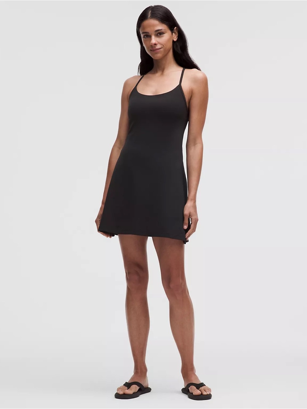 Lululemon Flow Y Dress Light Support, B/C Cup - Black
